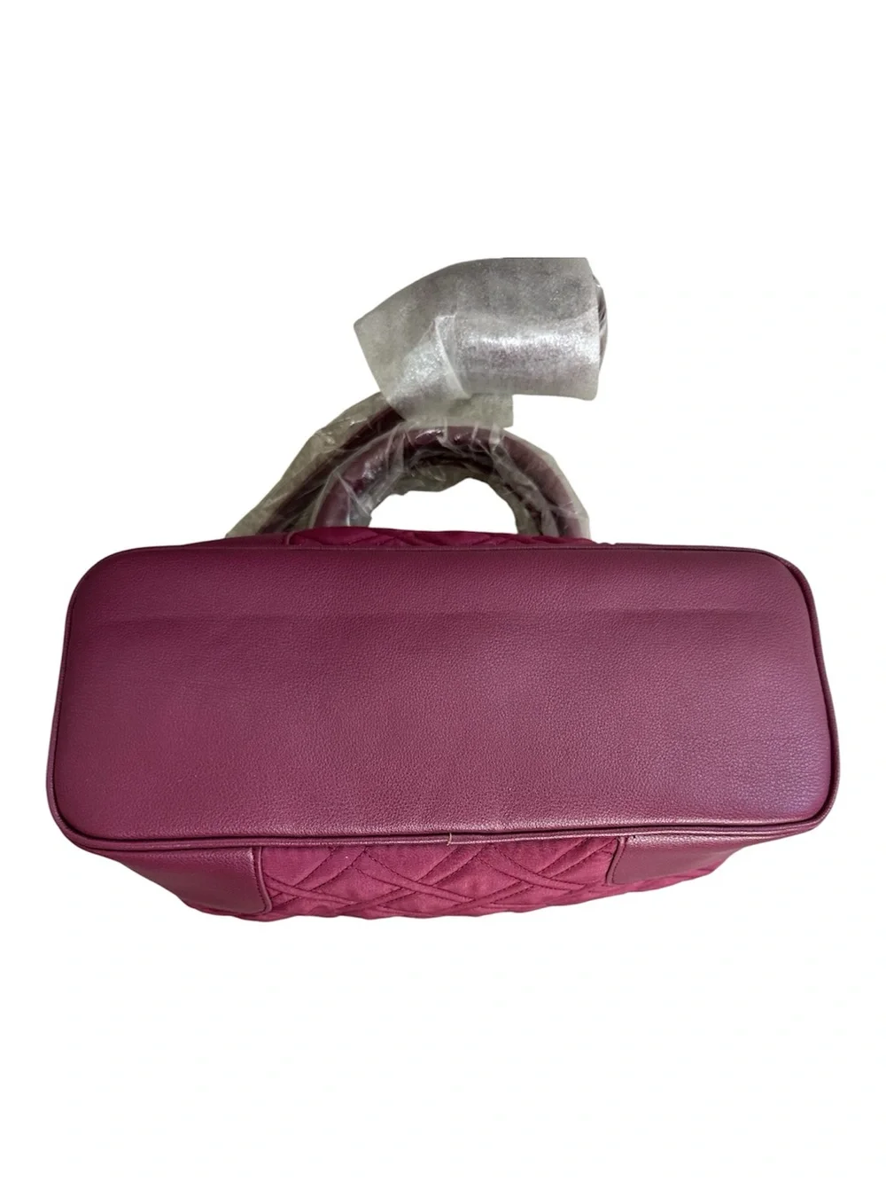 VERA BRADLEY Day Off Satchel Quilted Crossbody Bag Purse Burgundy/Plum NWT (1/2)